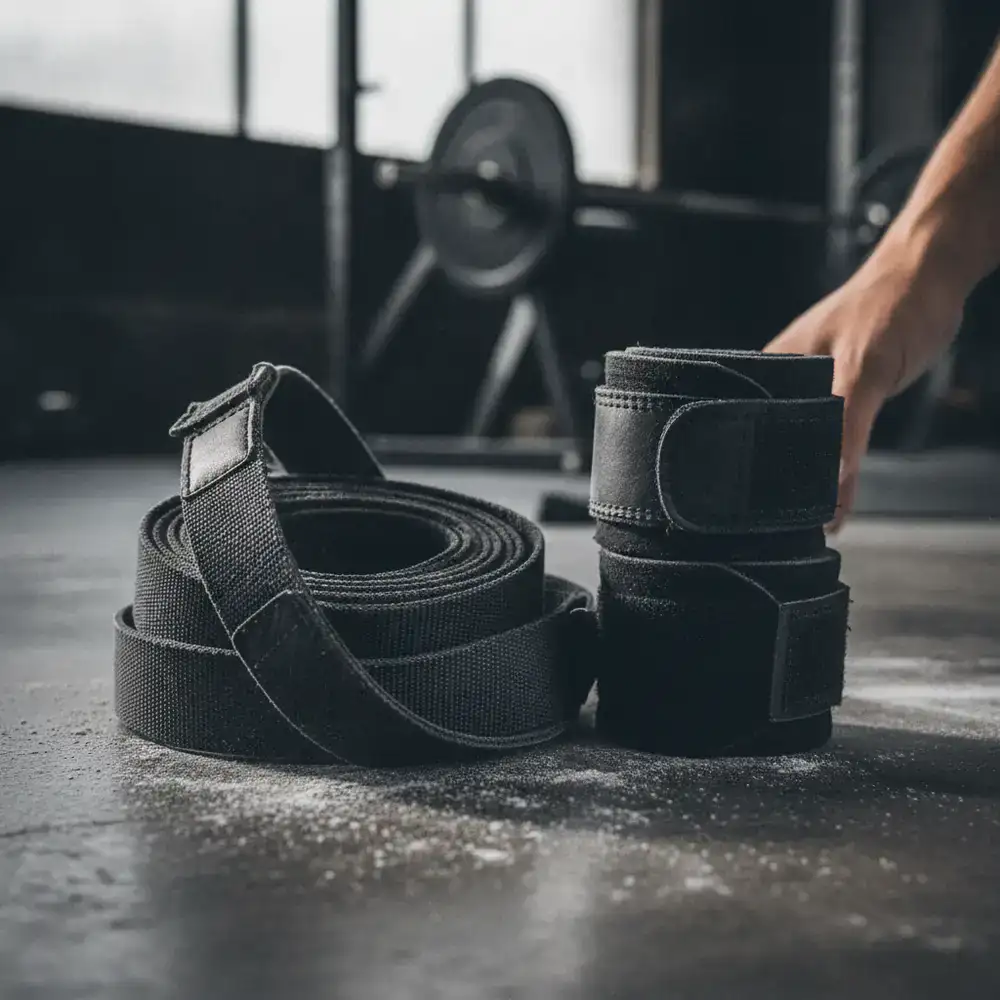 Heavy duty lifting straps and wraps