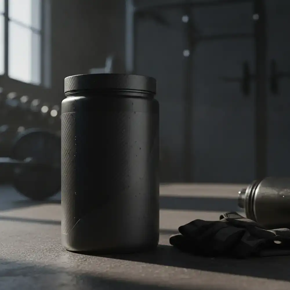 Pre-workout powder container