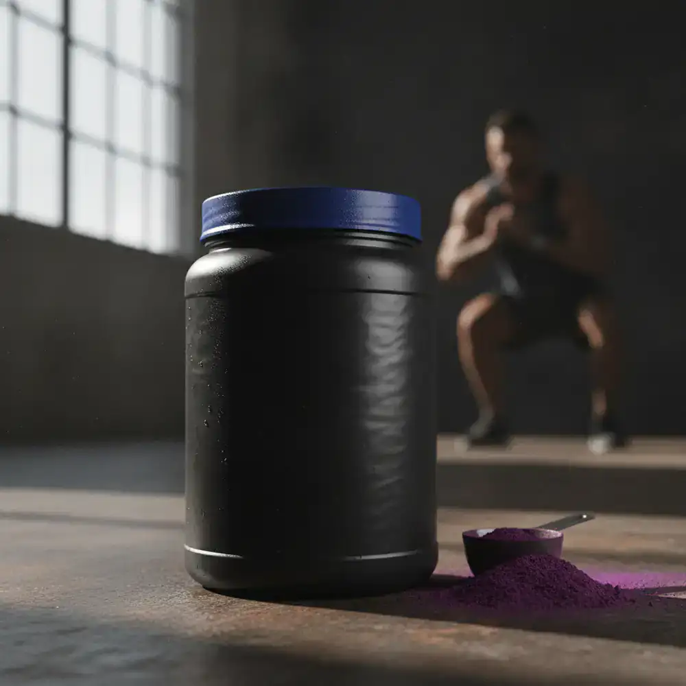High Energy Pre-Workout powder tub